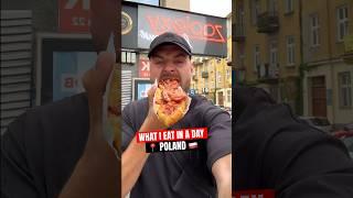 What I eat in a day in Warsaw, Poland - Polish food  #shorts