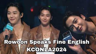 Eargasm!! Rowoon's Fine English Compiled! His English is excellent! *Proud*  240726 (PST) #Rowoon