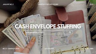 Cash Envelope Stuffing | $2,665 | January No. 2 | Bills and Sinking Funds