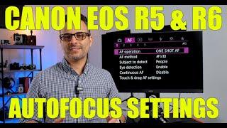 Canon EOS R5/R6 best autofocus settings for portraits