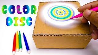 DIY Spin Art Machine | How to Make a Spin Art Machine | Color Disk