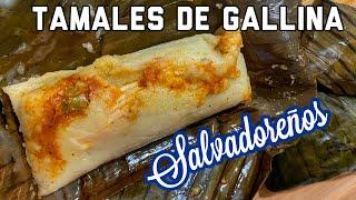 TAMALES DE GALLINA SALVADOREÑOS CON MASECA PARA PRINCIPIANTES