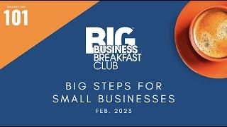 ChatGPT presentation at the Big Business Breakfast Club, Feb 2023