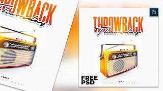 How to Design a Social Media Poster or Flyer  I Photoshop Tutorial + FREE PSD (for beginners)