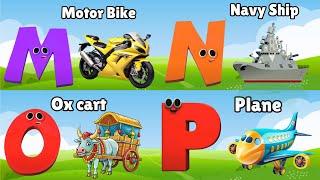 ABC Song Phonics, Transportation Song, ABC Song, Alphabet Educational Song A to Z for kids