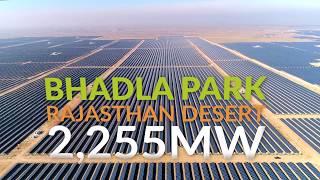 Solar PV Robotic Cleaning - Ecoppia E4 in Bhadla Park Rajasthan, India