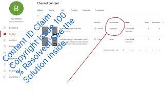 Youtube Content ID Claim: 100% Resolution for Content ID Claim Copyright Issues!  #contentcreators