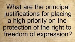 Why is freedom of expression important? L29S1