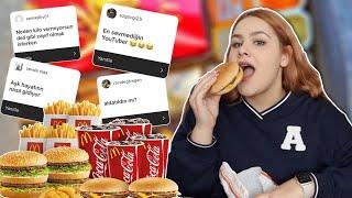 MCDONALDS EŞLİĞİNDE EN İDDİALI SORULAR - YENİ AŞK MEŞK, KAVGA ETTİĞİM YOUTUBER VE KAZANÇLAR MUKBANG