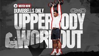 Explosive Upperbody Workout for Athletes | Follow Along | Dumbbells Only