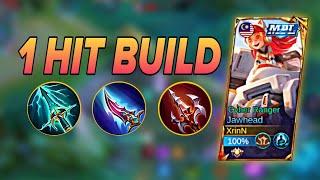 JAWHEAD BEST BUILD FOR EXP LANE | MOBILE LEGENDS JAWHEAD GAMEPLAY 2024