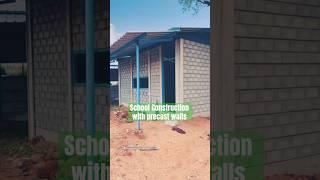 School Construction with precast walls |precast room |readymade compound walls|concrete house| slabs