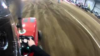 Limited Pro Stock diesel garden tractor pulling at Springfield 2015 helmet cam