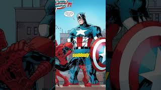 Captain America helps Spiderman #marvelcomics #comics #shorts