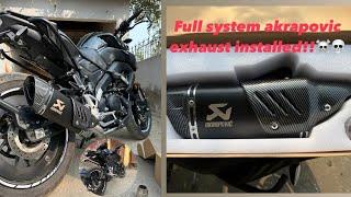 Best full system akrapovic exhaust for Mt 15! installation process!️ price detail  total cost 