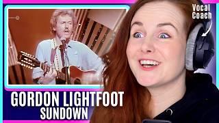 The Weirdest Vocal Technique | Gordon Lightfoot - Sundown | Vocal Coach Reacts & Analysis