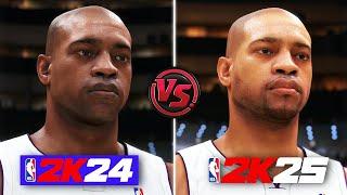 NBA 2K25 vs NBA 2K24 | Legends Face Comparison | 100+ PLAYERS UPDATED