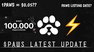 PAWS Airdrop Update : Listing Date & Price