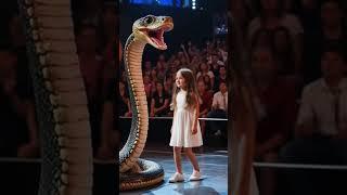 Fearless Girl & Cobra Shock AGT Judges! #americasgottalent #usaviral #shorts