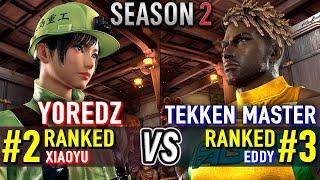 T8  Y0REDZ (#2 Ranked Xiaoyu) vs TEKKEN MASTER (#3 Ranked Eddy)  Tekken 8 High Level Gameplay