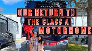 Why we returned to a Class A Motorhome, why Tiffin, and why South Dakota