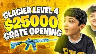 $25000 Uc Glacier Level 4 Crate Opening | Little Zalmi Pubg Mobile