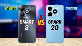 Infinix Smart 8 vs Tecno Spark 20