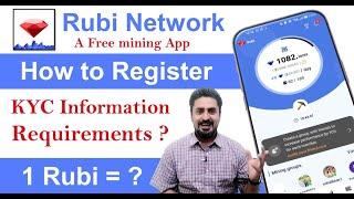 Create Rubi Mining Network Account | Rubi Network KYC Verification | Rubi Network Real or Fake