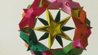 origami - modular - kusudama - starball - tutorial - dutchpapergirl