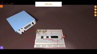 Verifying NOR Logic Gate Truth Table Experiment - Virtual Lab - INVLABZ