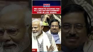 PM Modi Extends Special Gratitude to Mallikarjun Kharge for Entertaining Lok Sabha #shorts