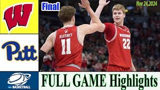 Wisconsin vs Pittsburgh [ FINAL GAME ] Nov 24,2024 | College basketball 2024 | Ncaa basketball