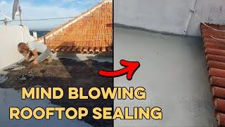 Mind-Blowing  Sealing Rooftop terrace Transformation! Unbelievable Results!