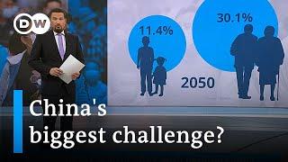 Low birthrate and aging population pose serious threat to China's economy | DW News