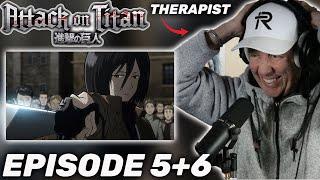 Therapist REACTS to Attack on Titan Season 1 Episodes 5-6