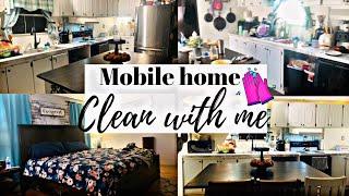 Mobile home clean with me| Our morning routine| DITL