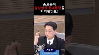 조승현, "중도층이 불성실한 윤대통령을 지지할까요?"