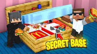 I Built a SECRET McDonald's in My Room, Minecraft...ft @junkeyy