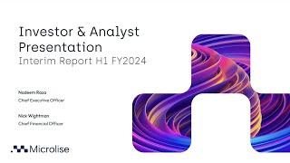 MICROLISE GROUP PLC - HY Results