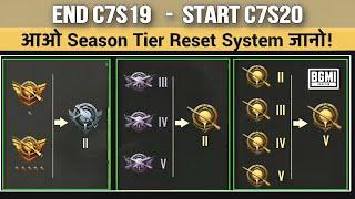  BGMI New Season Tier Reset System Full Explain | C7S19 End Time & C7S20 Release Date & Time?