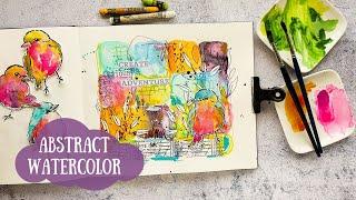 Watercolor Art Journal Page - Mixed Media for Beginners