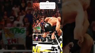 Brock Lesnar Superplex from ring top and breaks the ring #wwe #wwe2k24 #gaming #shorts #brocklesnar