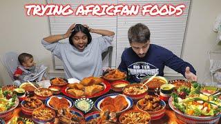 TRYING AFRICAN FOOD FOR THE FIRST TIME! | Chontelle and Dan