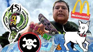 Jake won't say the name of this outdoor fingerboard park! ROAD TO FAST FINGERS 21 PT 2