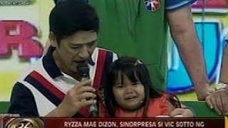 24 Oras: Ryzza Mae Dizon, sinorpresa si Vic Sotto ng trophy para sa kanyang birthday