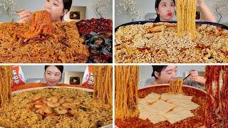 5xspeed [ASMR EATING] SPICY NOODLES    Ami Ami EATING COMPILATION SOUNDS #asmr#mukbang#challenge