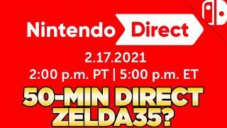 TOMORROW's 50-minute Nintendo Direct, Smash Ultimate, and #Zelda35?