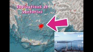 Latest update on Potential Volcanic Eruption at Santorini Greece region. Monday Night 2/3/2025