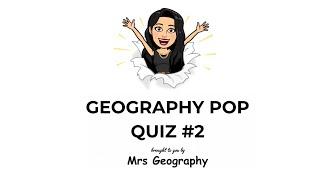 Geography pop-quiz #2