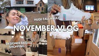 VLOG: STRUGGLING (we need HELP!) Huge Fall Haul: Revolve, Skims, Nike, Uggs, Elwood | Julia & Hunter